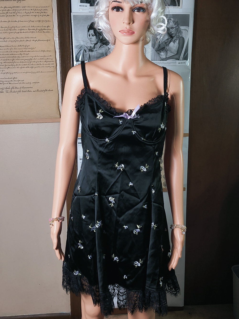 Dolls Kill Widow Enchanted Forest Floral Embroidered Dress NWT XL